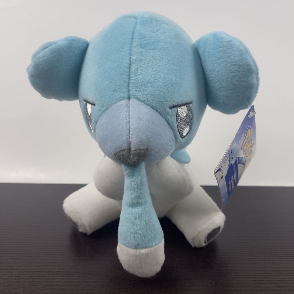 Pokemon Cubchoo Plush Figure Toy Blue White 7" TOMY Stuffed Animal With Tag READ